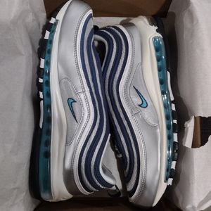 Nike air max, silver blue bullets 97